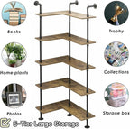 Industrial Pipe Corner Bookshelf