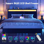Queen Bed Frame with Headboard & Footboard