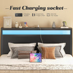Queen Bed Frame with Headboard & Footboard