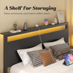 Queen Bed Frame with Headboard & Footboard