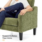 VINGLI Accent Chair for Living Room Chairs Olive Green Reading Chair