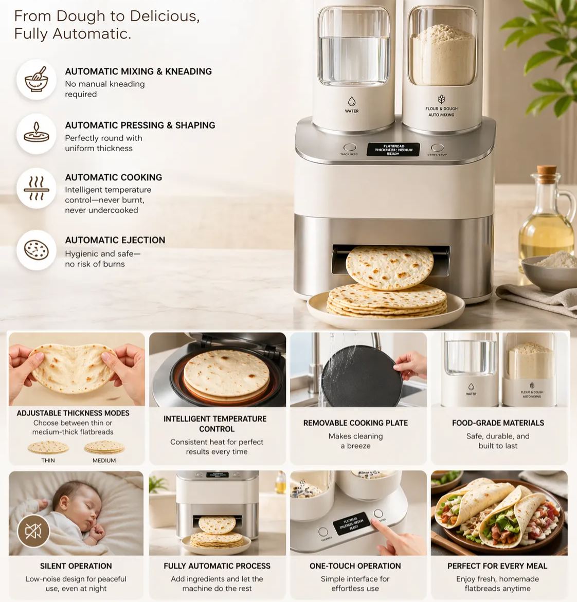 Automatic Smart Pancake Griddle Machine