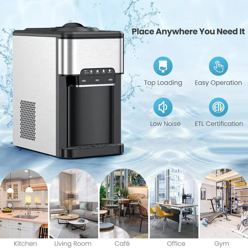 3-in-1 Countertop Water Dispenser (with Ice Maker)