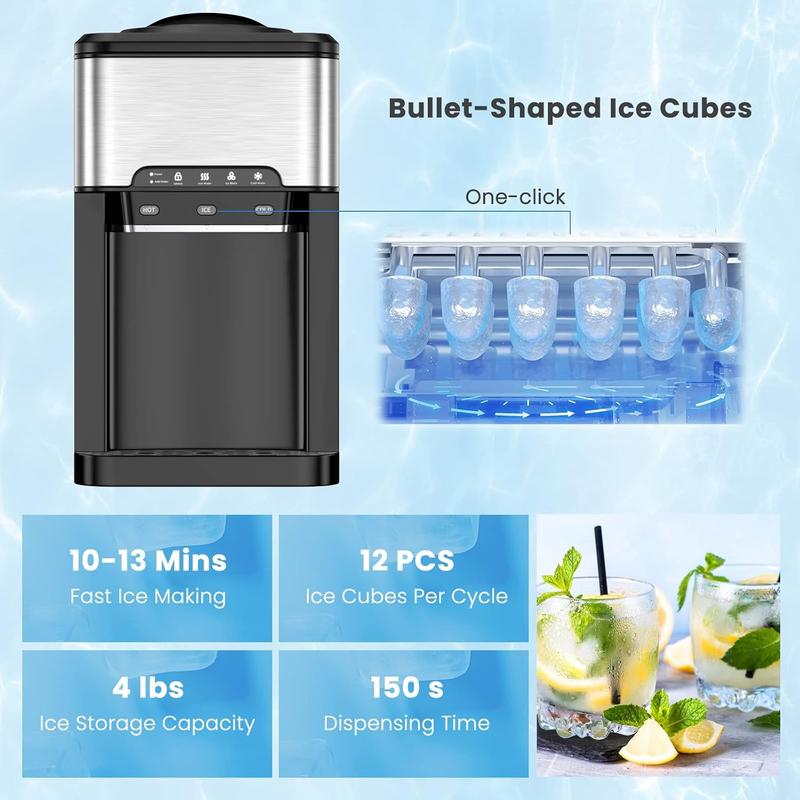 3-in-1 Countertop Water Dispenser (with Ice Maker)