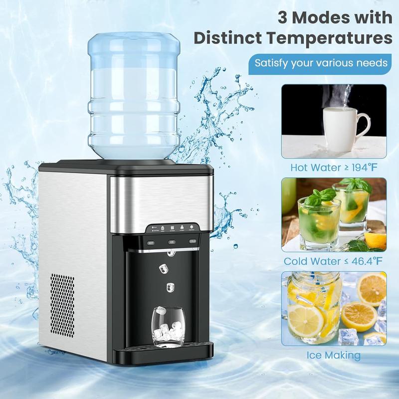 3-in-1 Countertop Water Dispenser (with Ice Maker)