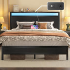 Queen Bed Frame with Headboard & Footboard